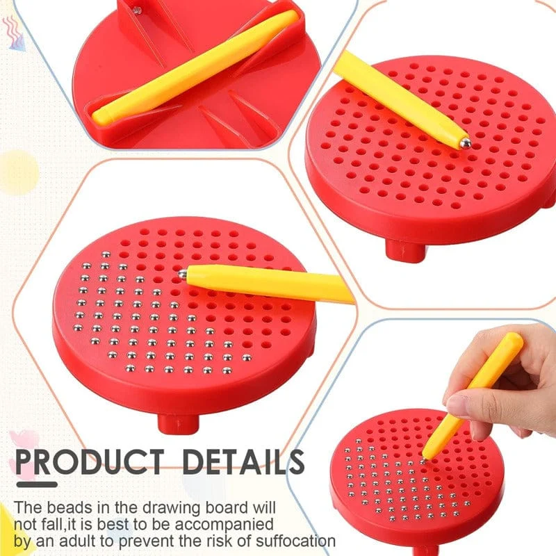 Magnetische Kugel Zeichenbrett mit Stift Kinder lernen Zeichnung Skizze Pad Tablet pädagogisches Spielzeug für Kinder Erwachsene Notebook Geschenk