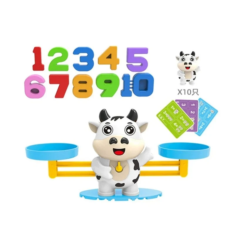 Montessori Mathematik Spielzeug Affe Balance Baby Montessori Lernspiele Zahlenspielzeug Pädagogisches Lernspielzeug Lehrmaterial