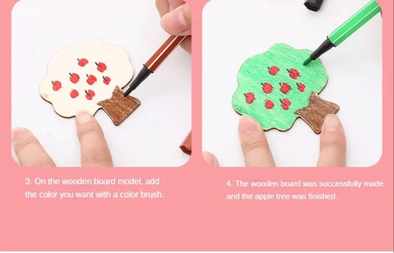 32/20 Stücke Kinder Montessori Zeichenspielzeug Aus Holz DIY Malvorlage Schablonen Lernspielzeug für Kinder Lustige Lerngeschenke