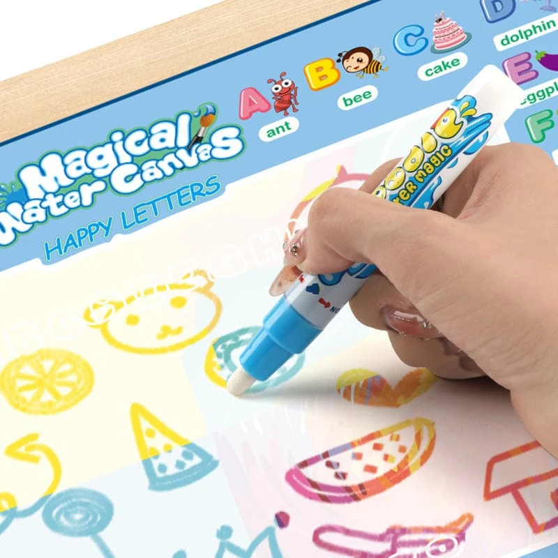 100 x80CM Magische Wasser Zeichenmatte Färbung Doodle Mit Wiederverwendbaren Zauberstiften Montessori Malbrett Lernspielzeug Kinder Geschenke