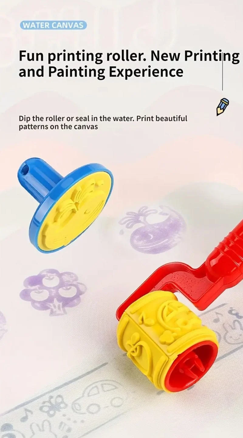 100 x80CM Magische Wasser Zeichenmatte Färbung Doodle Mit Wiederverwendbaren Zauberstiften Montessori Malbrett Lernspielzeug Kinder Geschenke