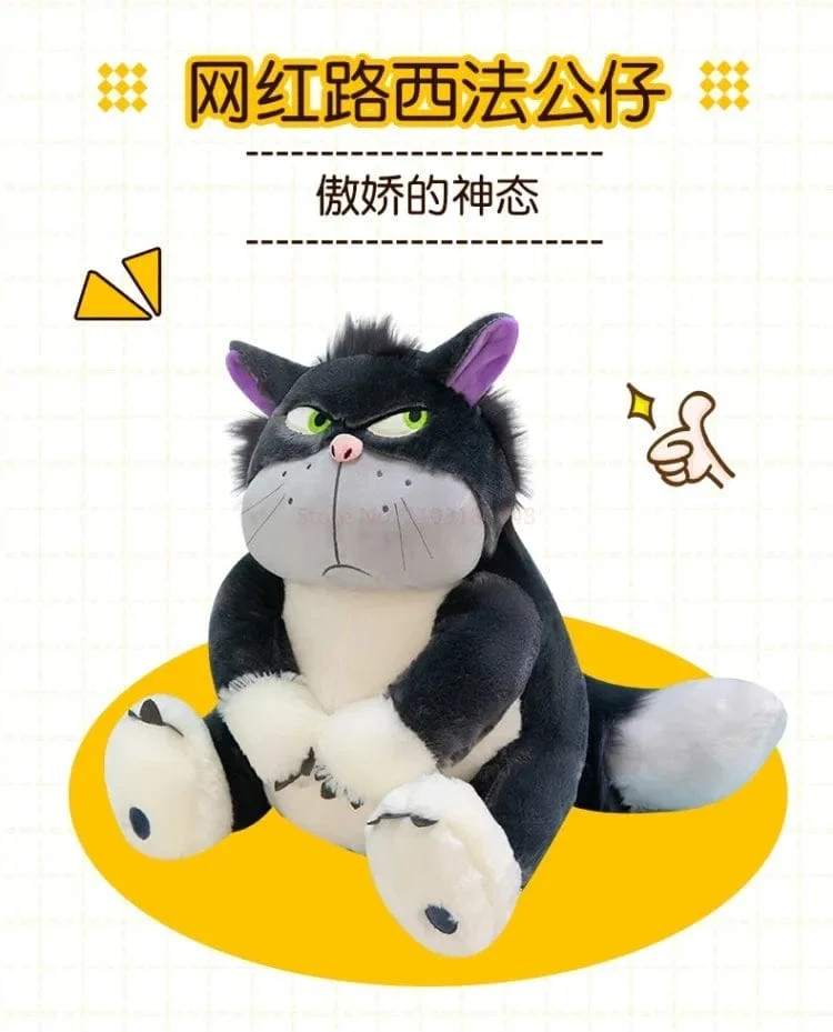 Disney Luzifer die Katze süße Puppe Plüsch Spielzeug Wurfkissen Katze Puppe Geburtstagsgeschenk Valentinstag Plüsch Kinderspielzeug