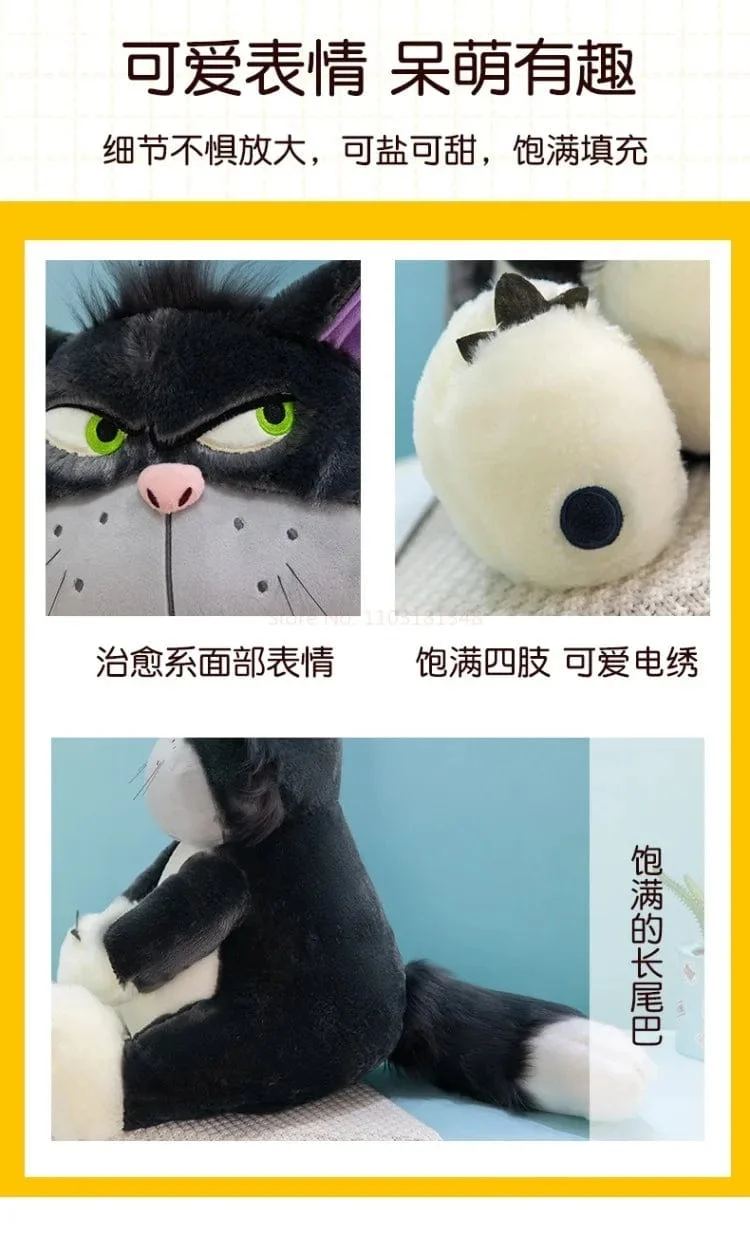 Disney Luzifer die Katze süße Puppe Plüsch Spielzeug Wurfkissen Katze Puppe Geburtstagsgeschenk Valentinstag Plüsch Kinderspielzeug