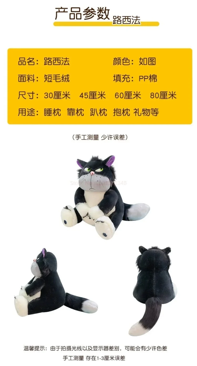 Disney Luzifer die Katze süße Puppe Plüsch Spielzeug Wurfkissen Katze Puppe Geburtstagsgeschenk Valentinstag Plüsch Kinderspielzeug