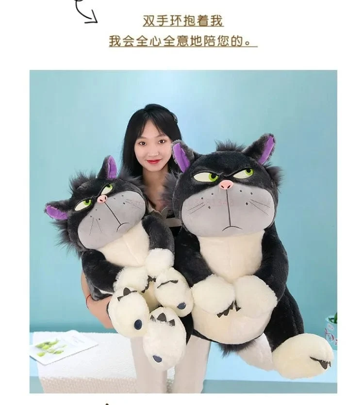 Disney Luzifer die Katze süße Puppe Plüsch Spielzeug Wurfkissen Katze Puppe Geburtstagsgeschenk Valentinstag Plüsch Kinderspielzeug
