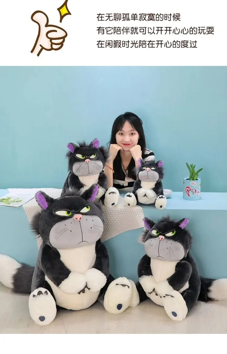 Disney Luzifer die Katze süße Puppe Plüsch Spielzeug Wurfkissen Katze Puppe Geburtstagsgeschenk Valentinstag Plüsch Kinderspielzeug