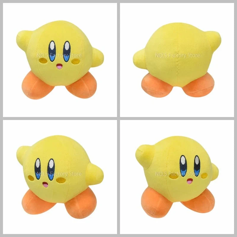 Game Star Kirby Gefüllte Puppe Peluche 5“ Kawaii Rosa Kirby Grau Kirby Geist Kirby Anime Plüsch Spielzeug Weihnachten Geschenke für Kinder