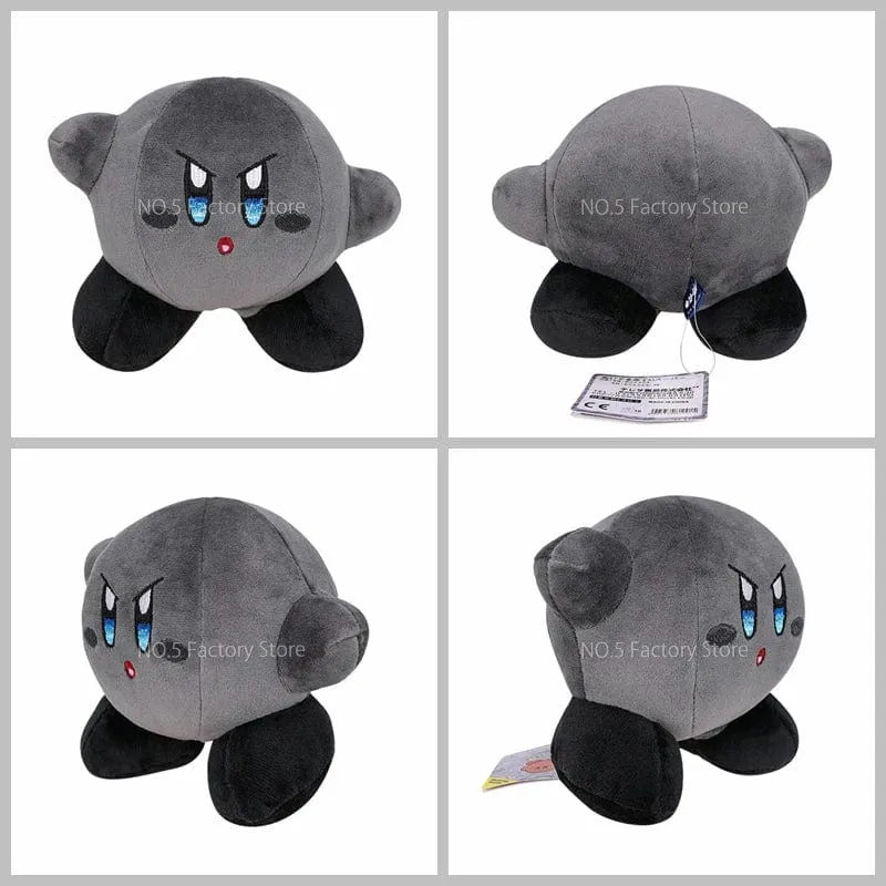 Game Star Kirby Gefüllte Puppe Peluche 5“ Kawaii Rosa Kirby Grau Kirby Geist Kirby Anime Plüsch Spielzeug Weihnachten Geschenke für Kinder