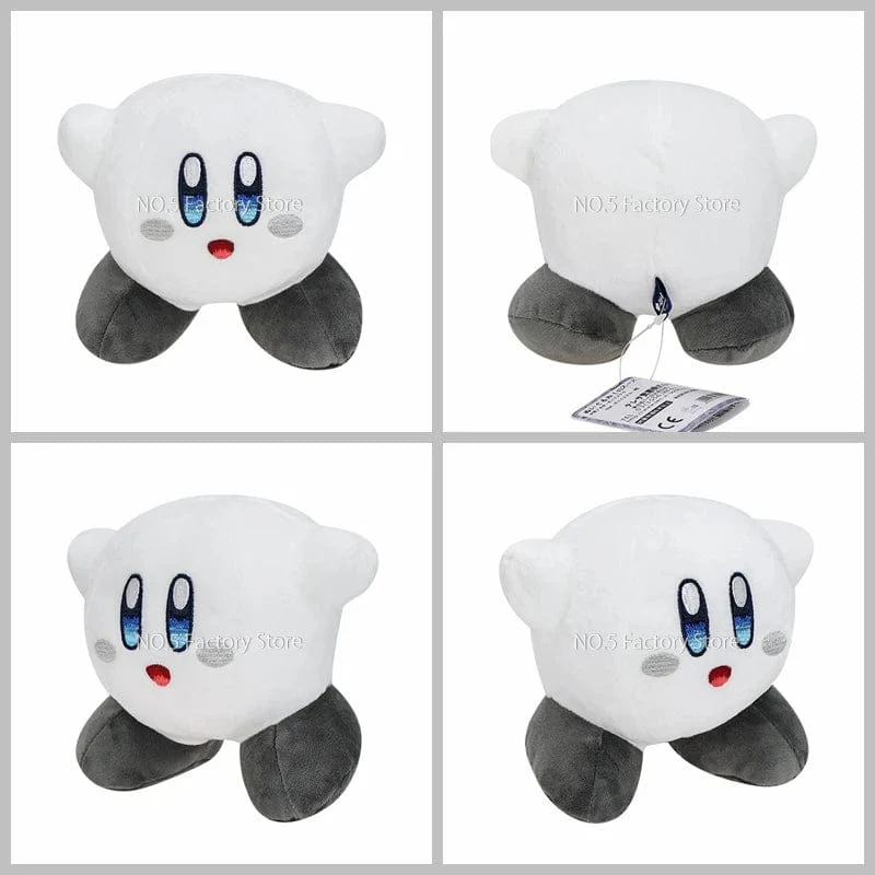 Game Star Kirby Gefüllte Puppe Peluche 5“ Kawaii Rosa Kirby Grau Kirby Geist Kirby Anime Plüsch Spielzeug Weihnachten Geschenke für Kinder