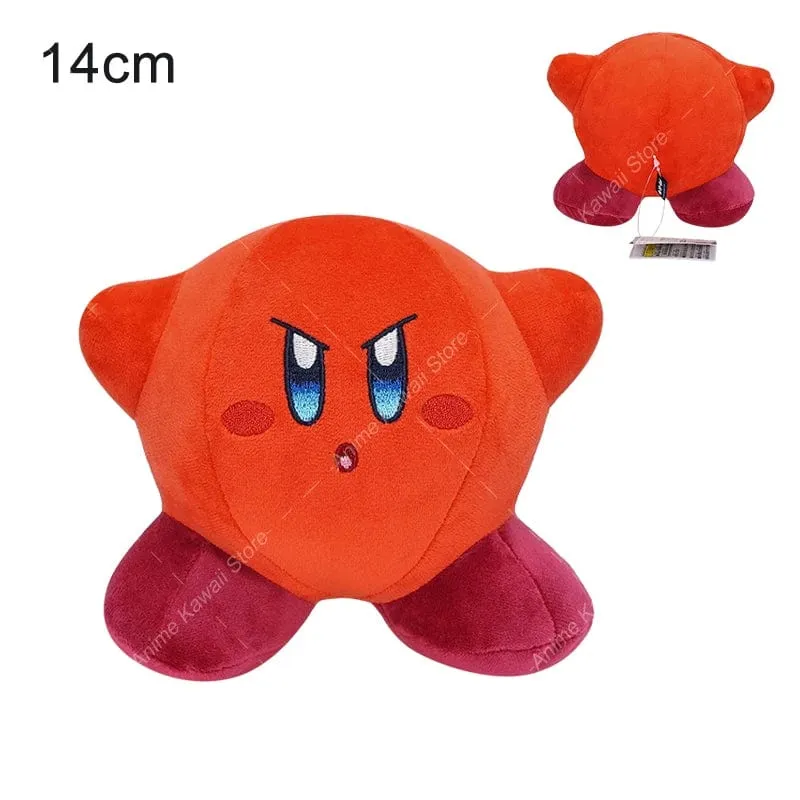 Game Star Kirby Gefüllte Puppe Peluche 5“ Kawaii Rosa Kirby Grau Kirby Geist Kirby Anime Plüsch Spielzeug Weihnachten Geschenke für Kinder