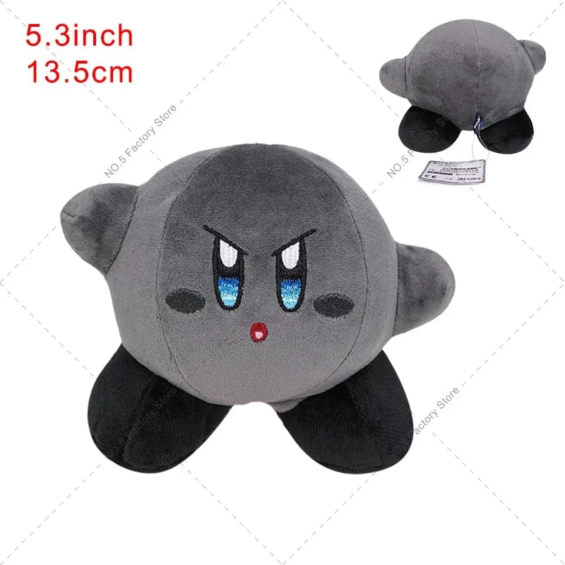 Game Star Kirby Gefüllte Puppe Peluche 5“ Kawaii Rosa Kirby Grau Kirby Geist Kirby Anime Plüsch Spielzeug Weihnachten Geschenke für Kinder