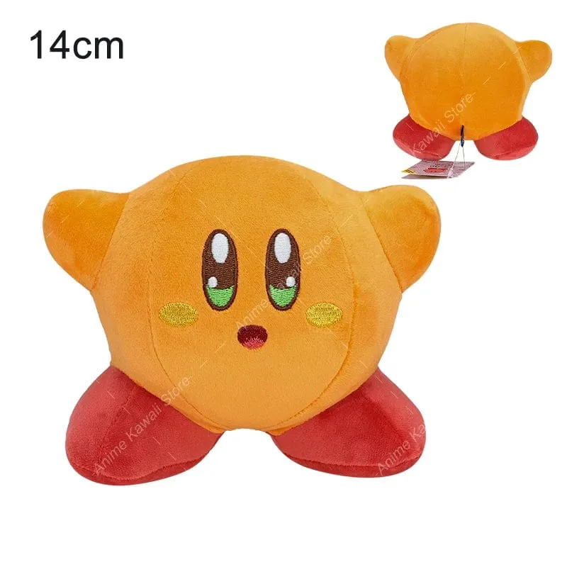 Game Star Kirby Gefüllte Puppe Peluche 5“ Kawaii Rosa Kirby Grau Kirby Geist Kirby Anime Plüsch Spielzeug Weihnachten Geschenke für Kinder