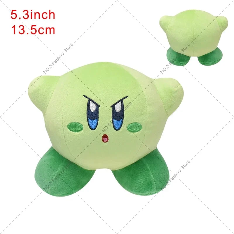 Game Star Kirby Gefüllte Puppe Peluche 5“ Kawaii Rosa Kirby Grau Kirby Geist Kirby Anime Plüsch Spielzeug Weihnachten Geschenke für Kinder