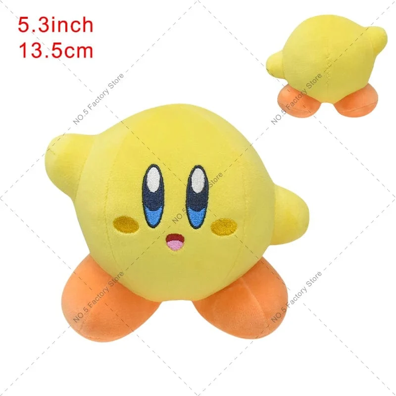 Game Star Kirby Gefüllte Puppe Peluche 5“ Kawaii Rosa Kirby Grau Kirby Geist Kirby Anime Plüsch Spielzeug Weihnachten Geschenke für Kinder