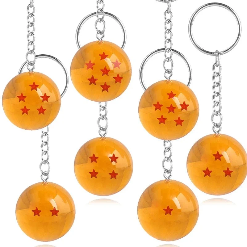 Anime Dragon Ball Serie Schlüsselanhänger Charms Zubehör 1 2 3 4 5 6 7 Star Dragon Balls Cosplay Schlüsselanhänger Anhänger Halter Spielzeug Geschenk