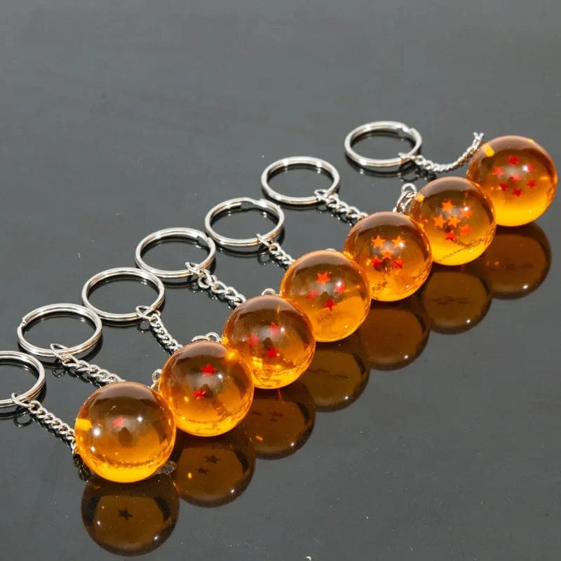 Anime Dragon Ball Serie Schlüsselanhänger Charms Zubehör 1 2 3 4 5 6 7 Star Dragon Balls Cosplay Schlüsselanhänger Anhänger Halter Spielzeug Geschenk