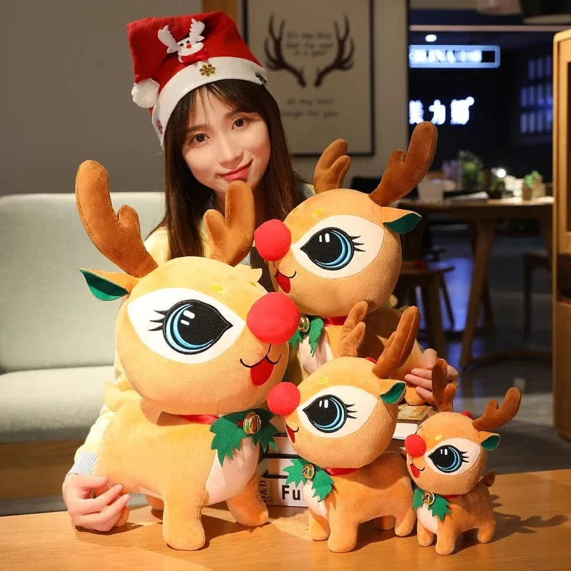 20CM Niedliche Weihnachtsserie Puppe Weihnachtsmann Elch Plüschtier Gefülltes weiches Schneemann Hirsch Spielzeug für Kinder Mädchen Weihnachtsgeschenk Dekor Requisiten