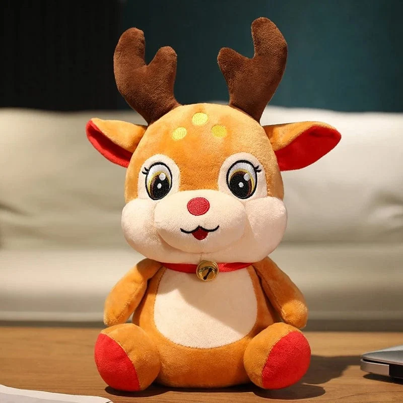 20CM Niedliche Weihnachtsserie Puppe Weihnachtsmann Elch Plüschtier Gefülltes weiches Schneemann Hirsch Spielzeug für Kinder Mädchen Weihnachtsgeschenk Dekor Requisiten
