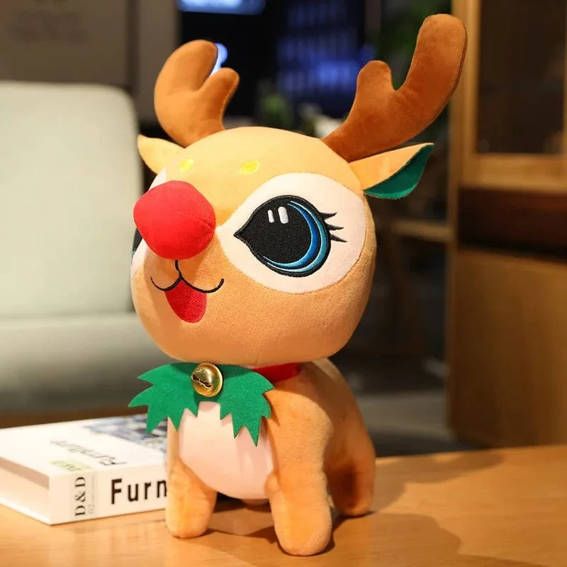 20CM Niedliche Weihnachtsserie Puppe Weihnachtsmann Elch Plüschtier Gefülltes weiches Schneemann Hirsch Spielzeug für Kinder Mädchen Weihnachtsgeschenk Dekor Requisiten