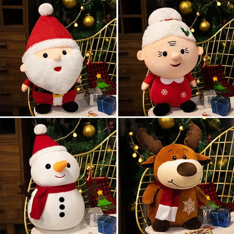 20CM Niedliche Weihnachtsserie Puppe Weihnachtsmann Elch Plüschtier Gefülltes weiches Schneemann Hirsch Spielzeug für Kinder Mädchen Weihnachtsgeschenk Dekor Requisiten