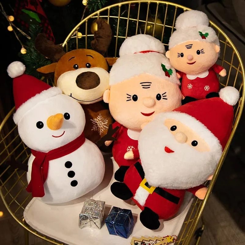20CM Niedliche Weihnachtsserie Puppe Weihnachtsmann Elch Plüschtier Gefülltes weiches Schneemann Hirsch Spielzeug für Kinder Mädchen Weihnachtsgeschenk Dekor Requisiten