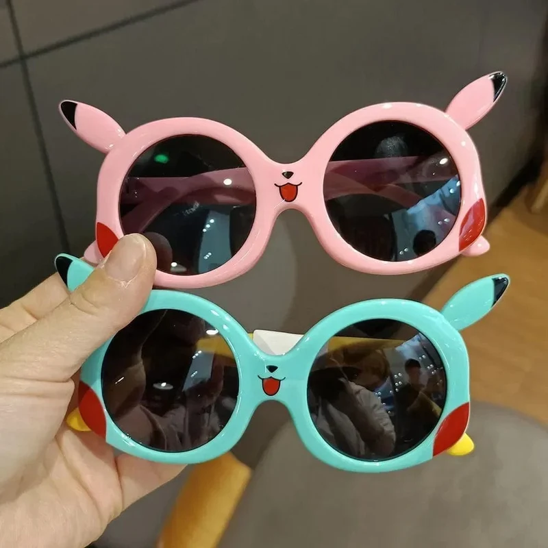 Anime Pokemon Sonnenbrille Pikachu Cartoon Figrues Brille Kinder Jungen Mädchen Sonnenbrille Süße Dekoration Kinder Spielzeug Geschenke