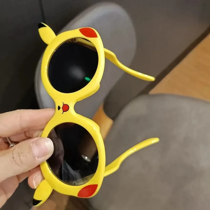 Anime Pokemon Sonnenbrille Pikachu Cartoon Figrues Brille Kinder Jungen Mädchen Sonnenbrille Süße Dekoration Kinder Spielzeug Geschenke