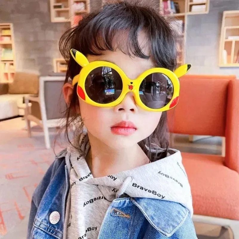 Anime Pokemon Sonnenbrille Pikachu Cartoon Figrues Brille Kinder Jungen Mädchen Sonnenbrille Süße Dekoration Kinder Spielzeug Geschenke