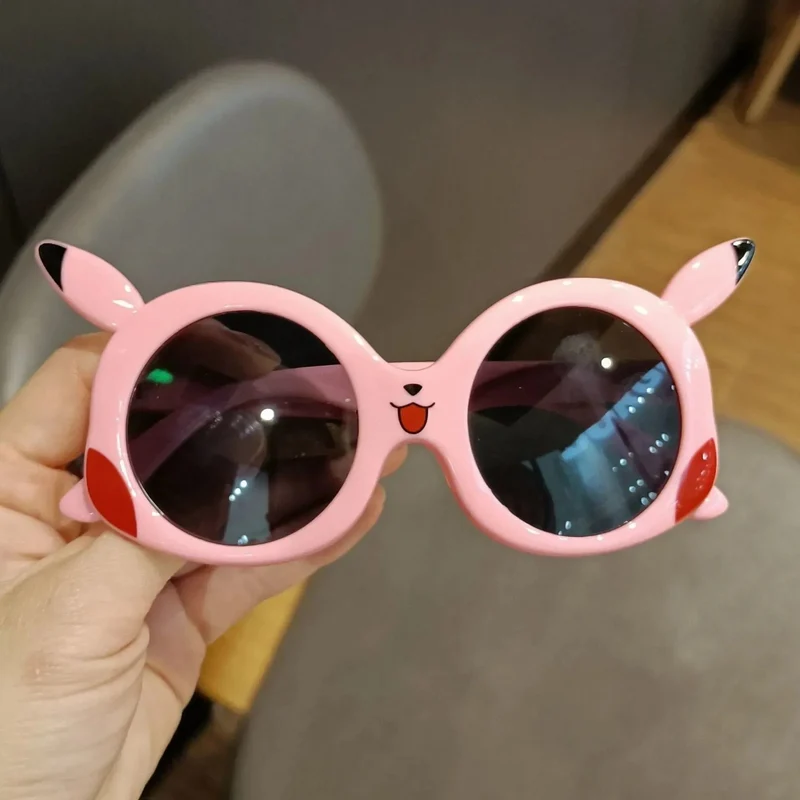 Anime Pokemon Sonnenbrille Pikachu Cartoon Figrues Brille Kinder Jungen Mädchen Sonnenbrille Süße Dekoration Kinder Spielzeug Geschenke