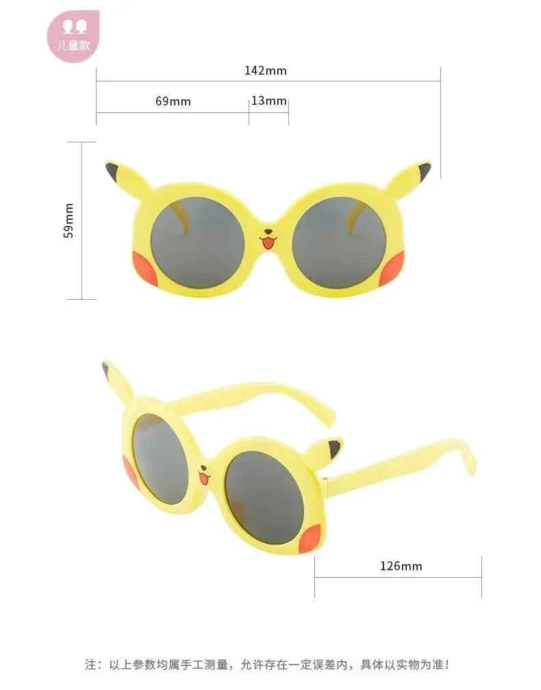 Anime Pokemon Sonnenbrille Pikachu Cartoon Figrues Brille Kinder Jungen Mädchen Sonnenbrille Süße Dekoration Kinder Spielzeug Geschenke