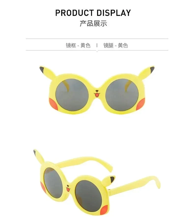 Anime Pokemon Sonnenbrille Pikachu Cartoon Figrues Brille Kinder Jungen Mädchen Sonnenbrille Süße Dekoration Kinder Spielzeug Geschenke
