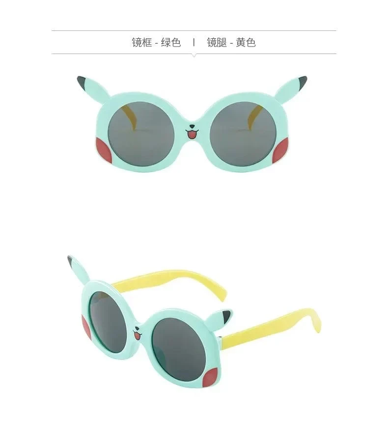 Anime Pokemon Sonnenbrille Pikachu Cartoon Figrues Brille Kinder Jungen Mädchen Sonnenbrille Süße Dekoration Kinder Spielzeug Geschenke