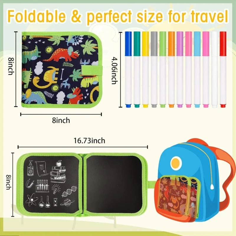 Löschbares Doodle-Buch, wiederverwendbares Zeichenbrett mit magischen Stiften, Malspielzeug für Kinder, Montessori-Lernspielzeug, DIY-Geschenk für Kleinkinder