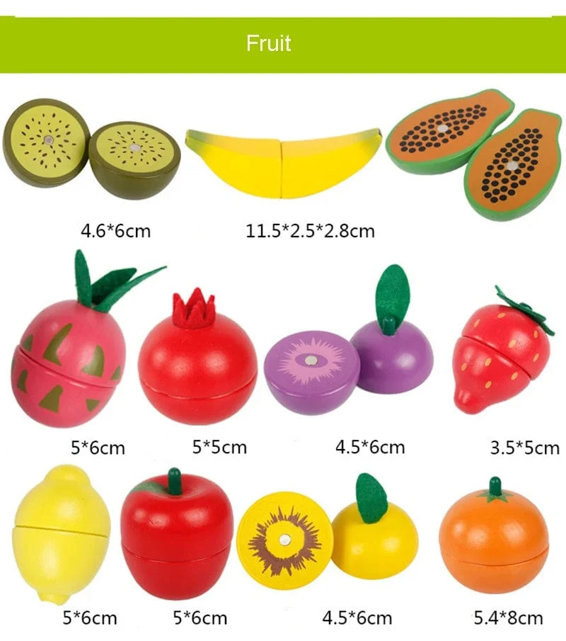 Simulation Küche Pretend Spielzeug Holz Klassische Spiel Montessori Pädagogisches Spielzeug Für Kinder Kinder Geschenk Schneiden Obst Gemüse Set