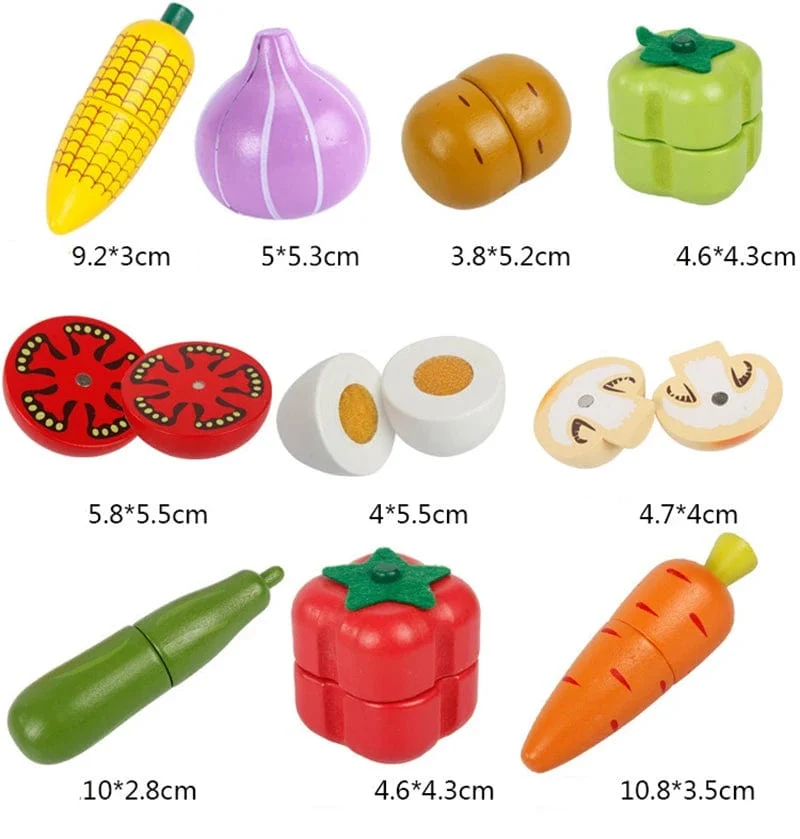 Simulation Küche Pretend Spielzeug Holz Klassische Spiel Montessori Pädagogisches Spielzeug Für Kinder Kinder Geschenk Schneiden Obst Gemüse Set