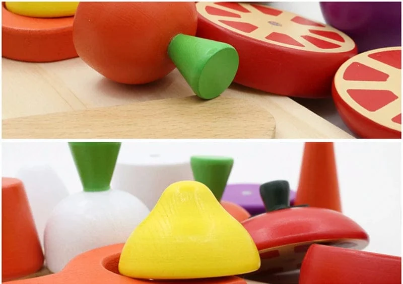 Simulation Küche Pretend Spielzeug Holz Klassische Spiel Montessori Pädagogisches Spielzeug Für Kinder Kinder Geschenk Schneiden Obst Gemüse Set