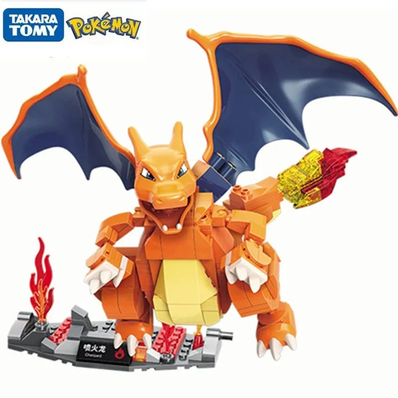 Anime Cartoon Pokemon Pikachu Bulbasaur Bausteine ​​Charizard Sets Film Puppen Modell Ziegel Kinder Spielzeug Für Kinder Urlaub Geschenke