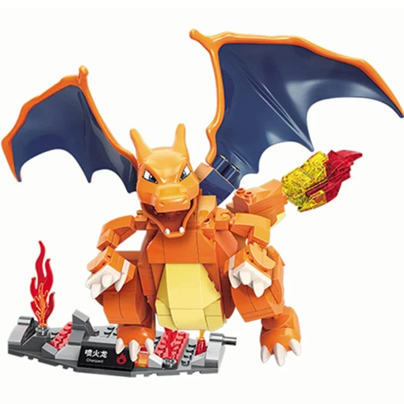 Anime Cartoon Pokemon Pikachu Bulbasaur Bausteine ​​Charizard Sets Film Puppen Modell Ziegel Kinder Spielzeug Für Kinder Urlaub Geschenke