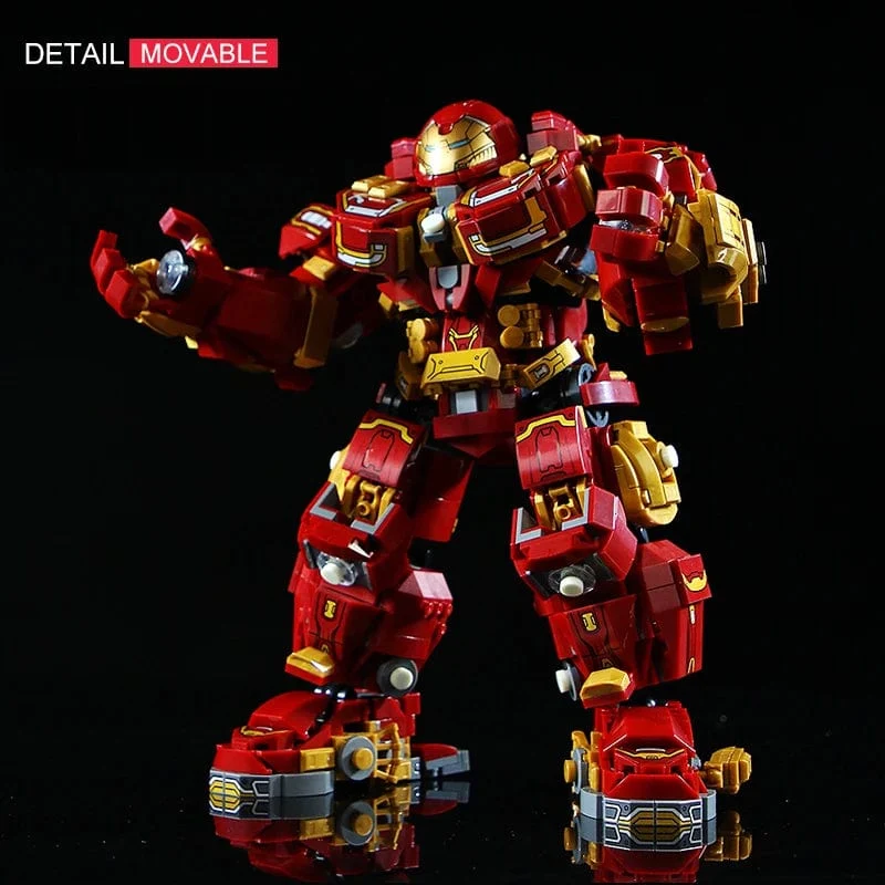 Neu 2000 + Pcs Marvel Spielzeug Bausteine ​​Avengers Iron Man Superhelden Ziegel Modell Hulk Buster Mecha Geschenke für Jungen Erwachsene Kinder