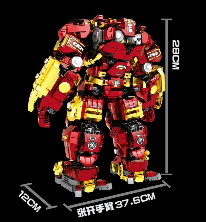 Neu 2000 + Pcs Marvel Spielzeug Bausteine ​​Avengers Iron Man Superhelden Ziegel Modell Hulk Buster Mecha Geschenke für Jungen Erwachsene Kinder
