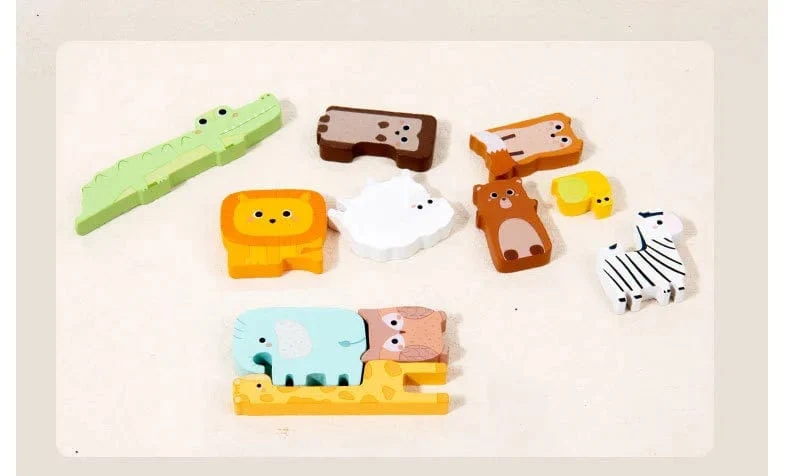 Montessori-Spielzeug für Kleinkinder, Form- und Zahlenabgleich, Angelspiel, Tierpuzzle, um die Feinmotorik von Jungen und Mädchen zu trainieren