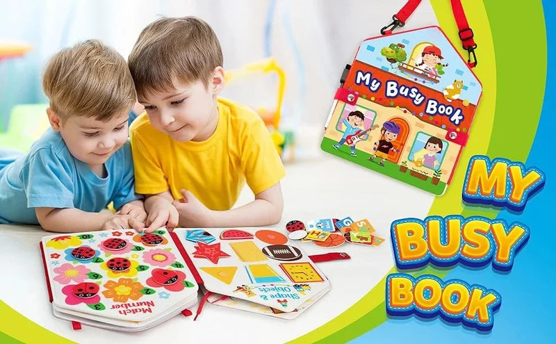 Montessori-Spielzeug für Kleinkinder, Lern- und Lernaktivitäten, Reisespielzeug, Dinosaurier, Ankleiden, sensorischer Rucksack für das Leben