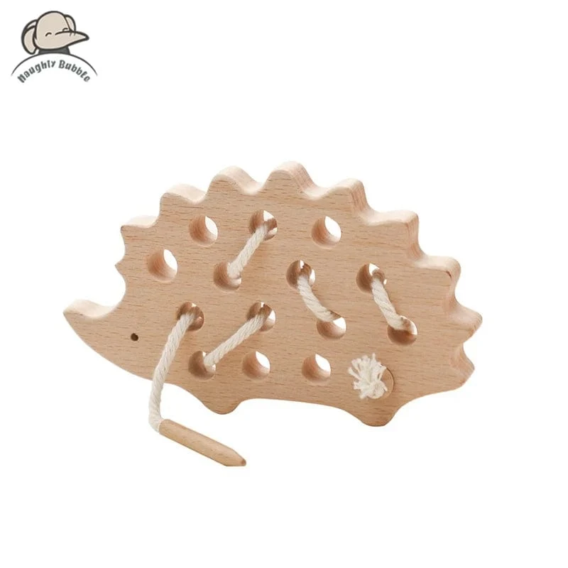 Baby Tier Fädelspielzeug Holz Stapelspielzeug Blöcke Brettspiele Holzspielzeug Baby Tier Auffädeln Fädelperlen Spielzeug Geschenk