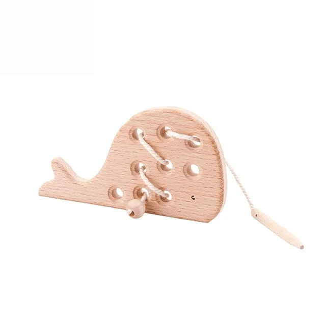 Baby Tier Fädelspielzeug Holz Stapelspielzeug Blöcke Brettspiele Holzspielzeug Baby Tier Auffädeln Fädelperlen Spielzeug Geschenk