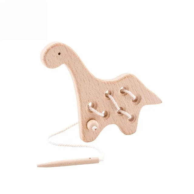 Baby Tier Fädelspielzeug Holz Stapelspielzeug Blöcke Brettspiele Holzspielzeug Baby Tier Auffädeln Fädelperlen Spielzeug Geschenk