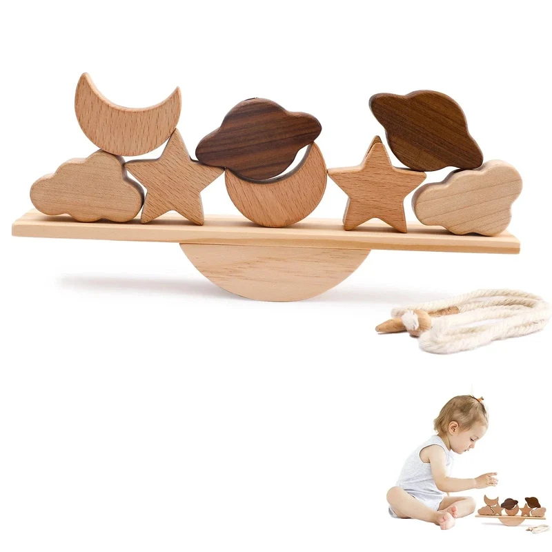 Baby Tier Fädelspielzeug Holz Stapelspielzeug Blöcke Brettspiele Holzspielzeug Baby Tier Auffädeln Fädelperlen Spielzeug Geschenk