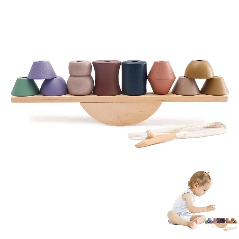 Baby Tier Fädelspielzeug Holz Stapelspielzeug Blöcke Brettspiele Holzspielzeug Baby Tier Auffädeln Fädelperlen Spielzeug Geschenk