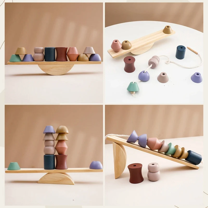 Baby Tier Fädelspielzeug Holz Stapelspielzeug Blöcke Brettspiele Holzspielzeug Baby Tier Auffädeln Fädelperlen Spielzeug Geschenk