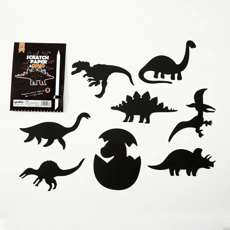 8 Stücke Magisches Scratch Zeichenpapier DIY Scratch Art Lesezeichen Kinder Zeichenspielzeug Malbuch Kreative Karte Aufkleber Lernspielzeug