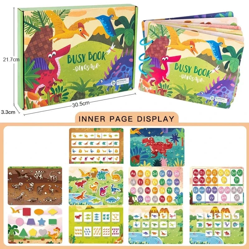 Montessori Beschäftigt Buch für Kinder Aufkleber Ruhiges Buch Baby Frühpädagogisches Spielzeug Kleinkinder Passende Puzzles Spiel Lernspielzeug Geschenke
